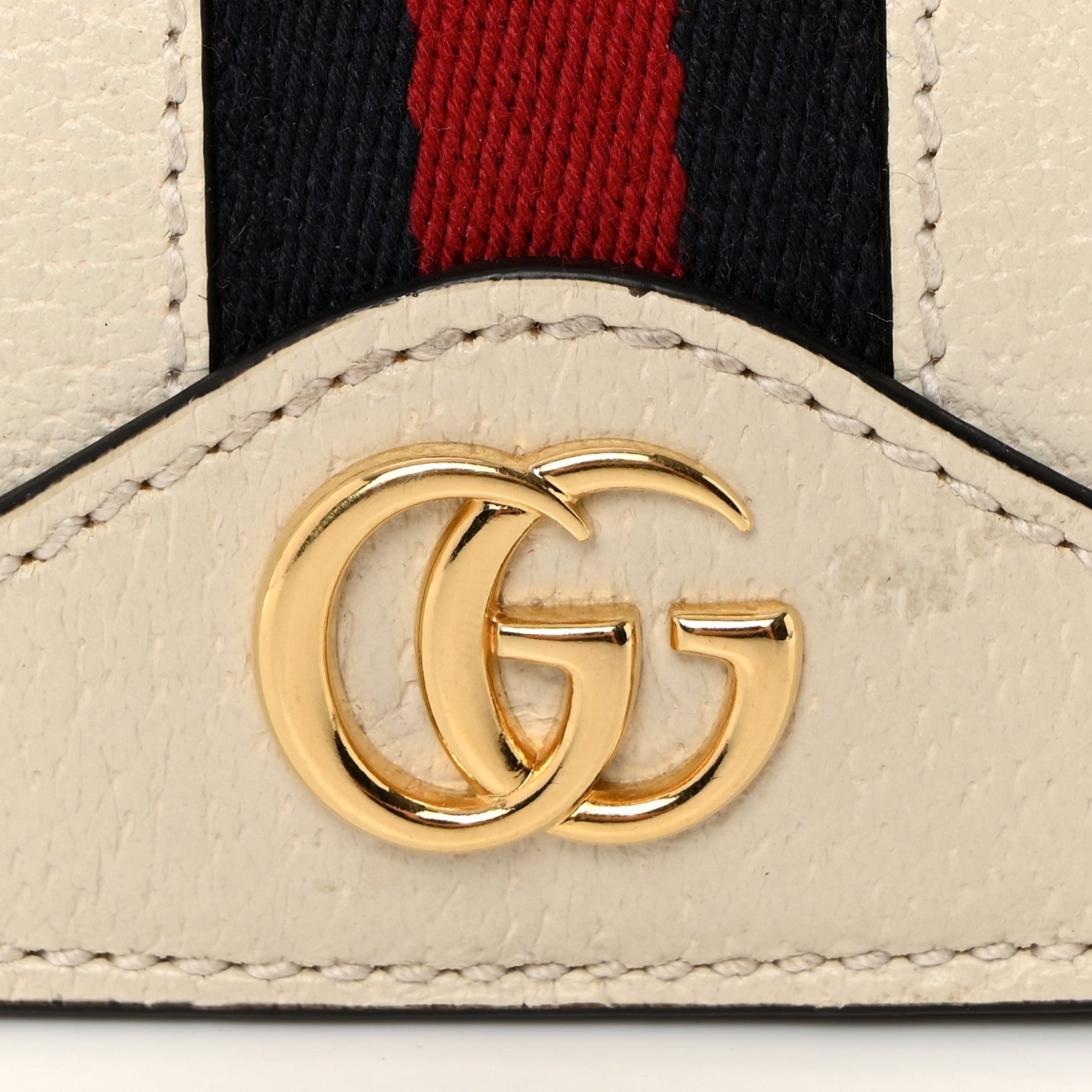 Gucci Textured Calfskin Small Ophidia Flap Messenger Bag Mystic White 13 of 13