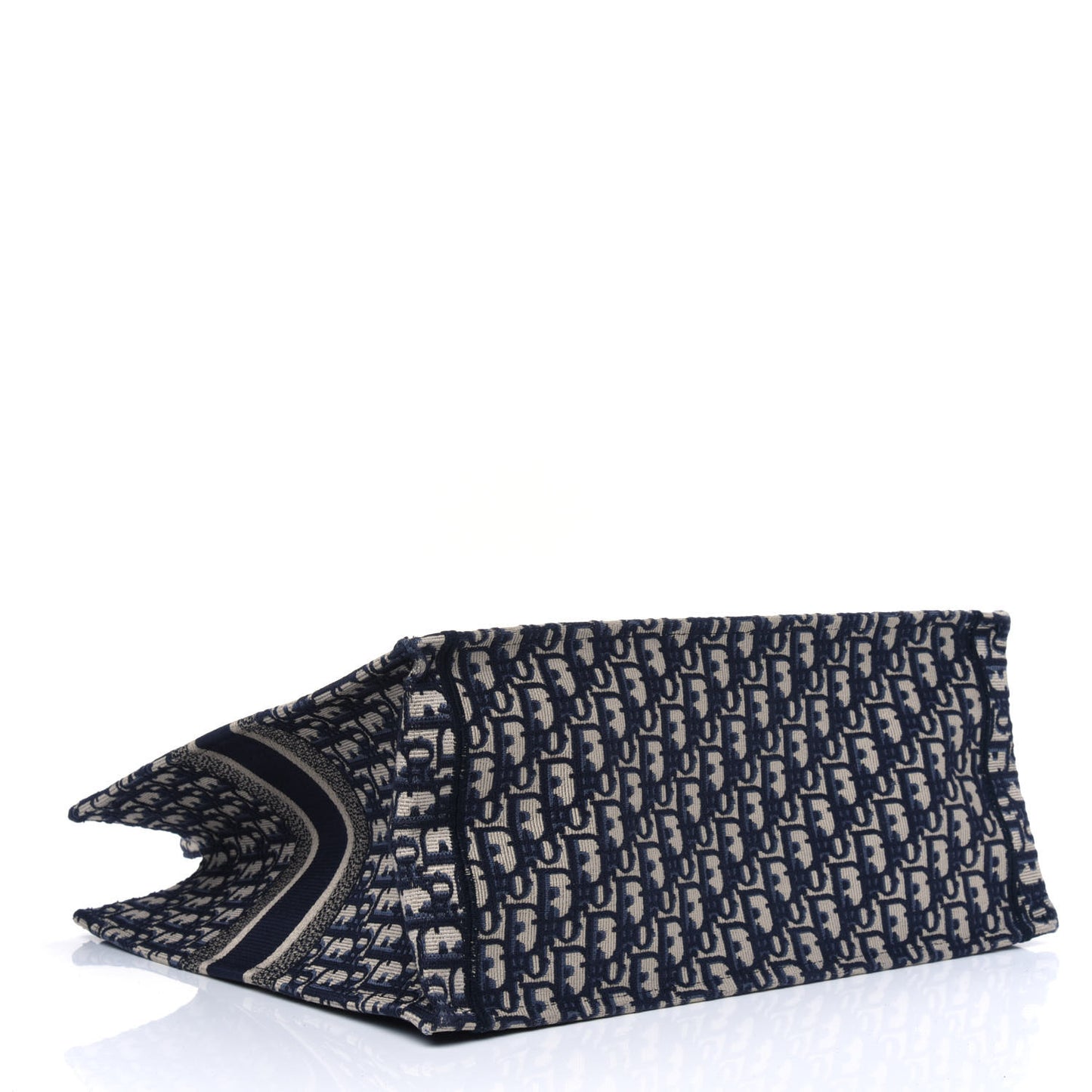 Oblique Book Tote Blue Multicolor