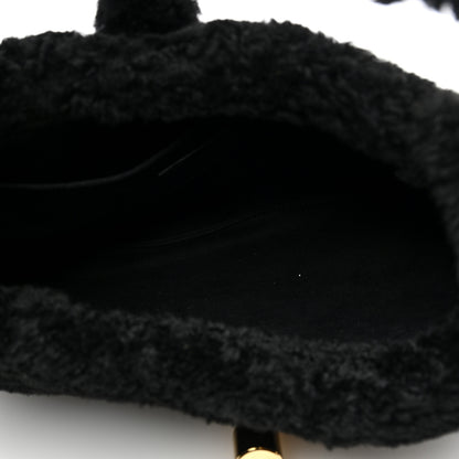 Gucci Shearling Small Jackie 1961 Shoulder Bag Black 5 of 9