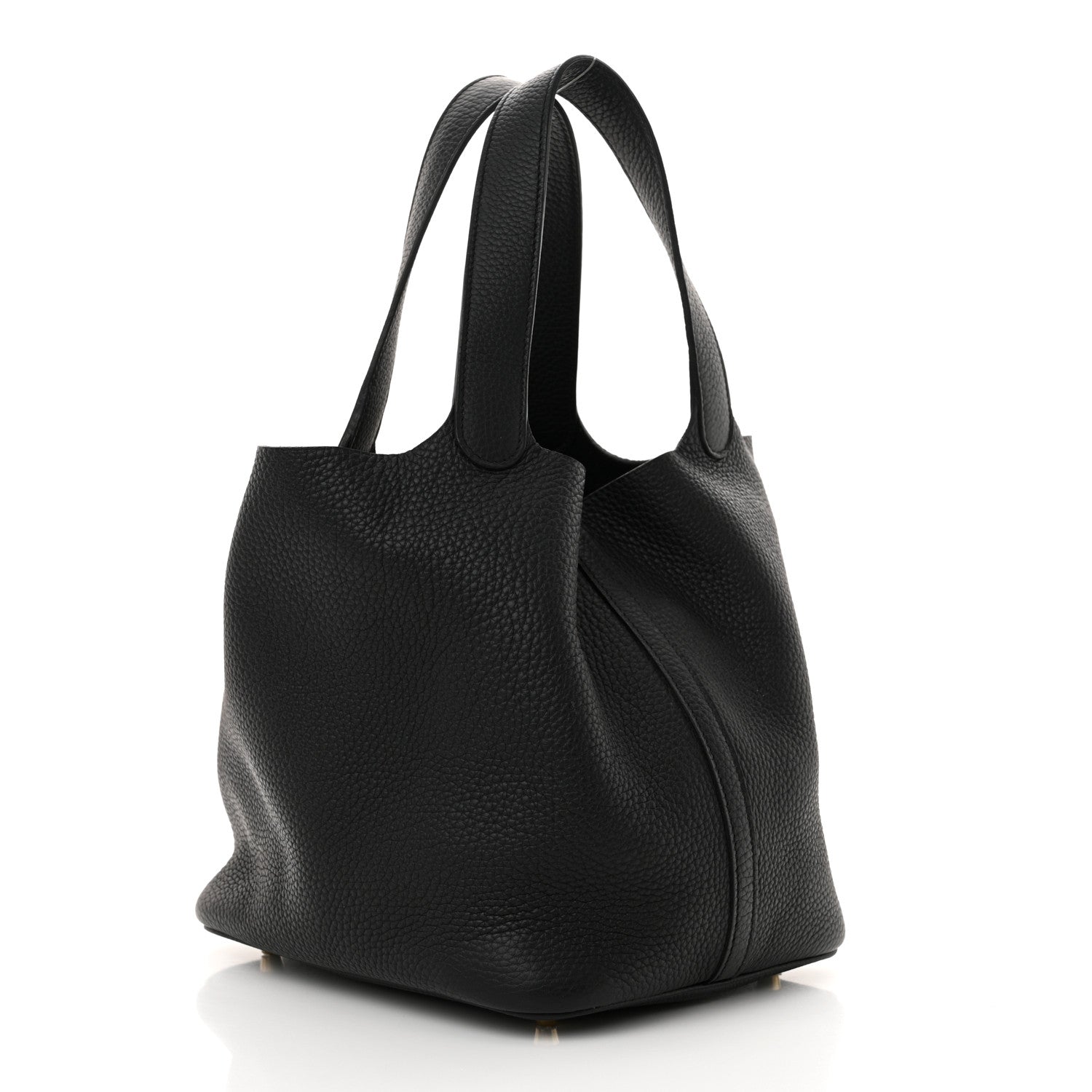 Hermes Taurillon Clemence Picotin Lock 22 MM Black 3 of 11