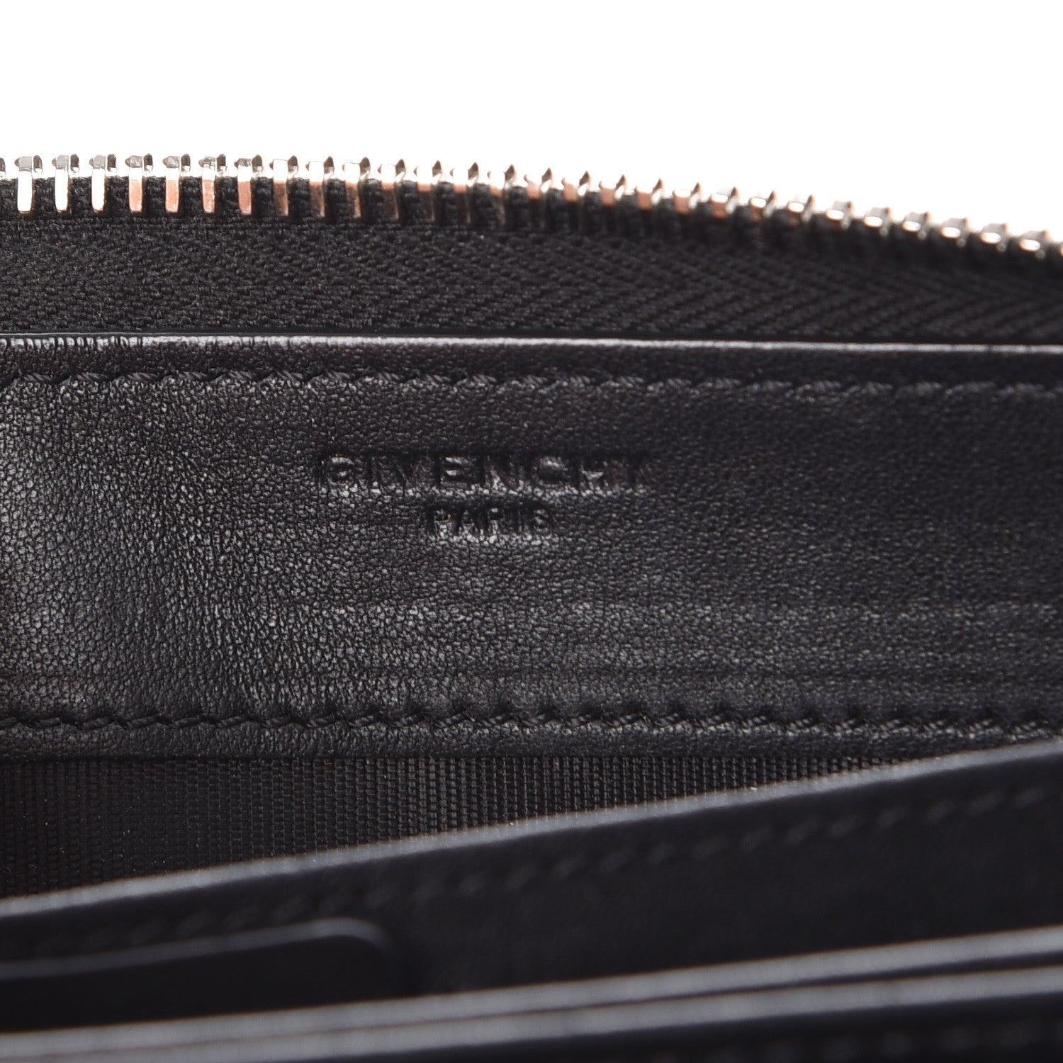 Givenchy Sugar Goatskin Pandora Zip Around Wallet Black 6 of 11