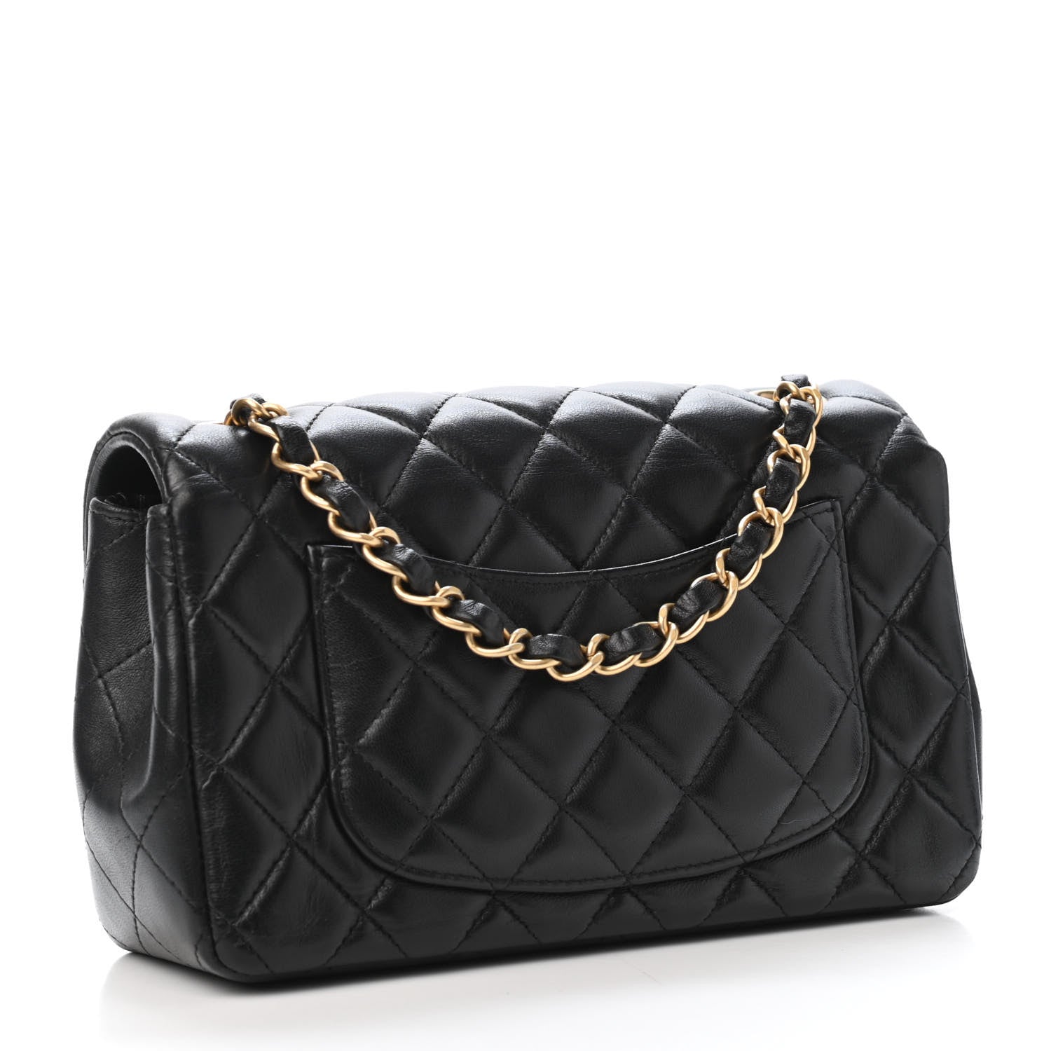 Chanel Lambskin Quilted Mini Rectangular Flap Black 2 of 4