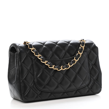 Chanel Lambskin Quilted Mini Rectangular Flap Black 2 of 4
