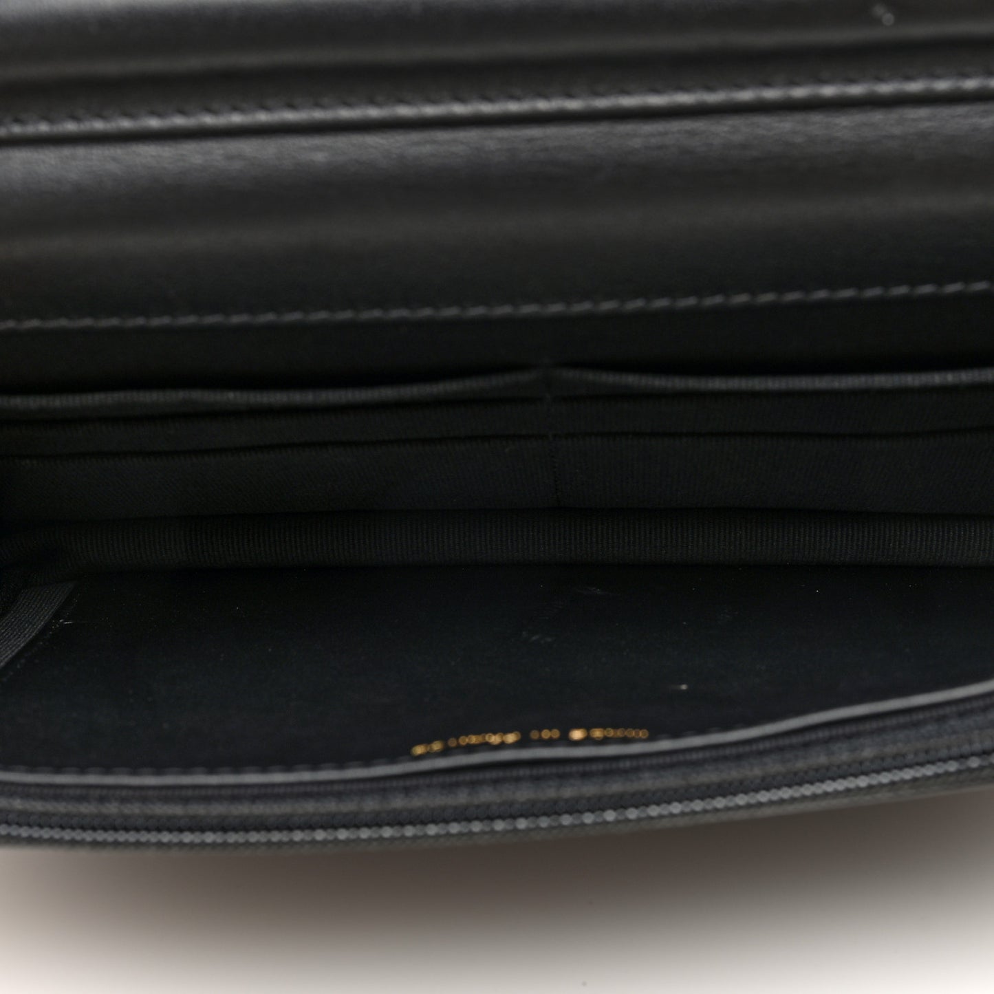 Caviar Quilted Boy Wallet On Chain WOC Black