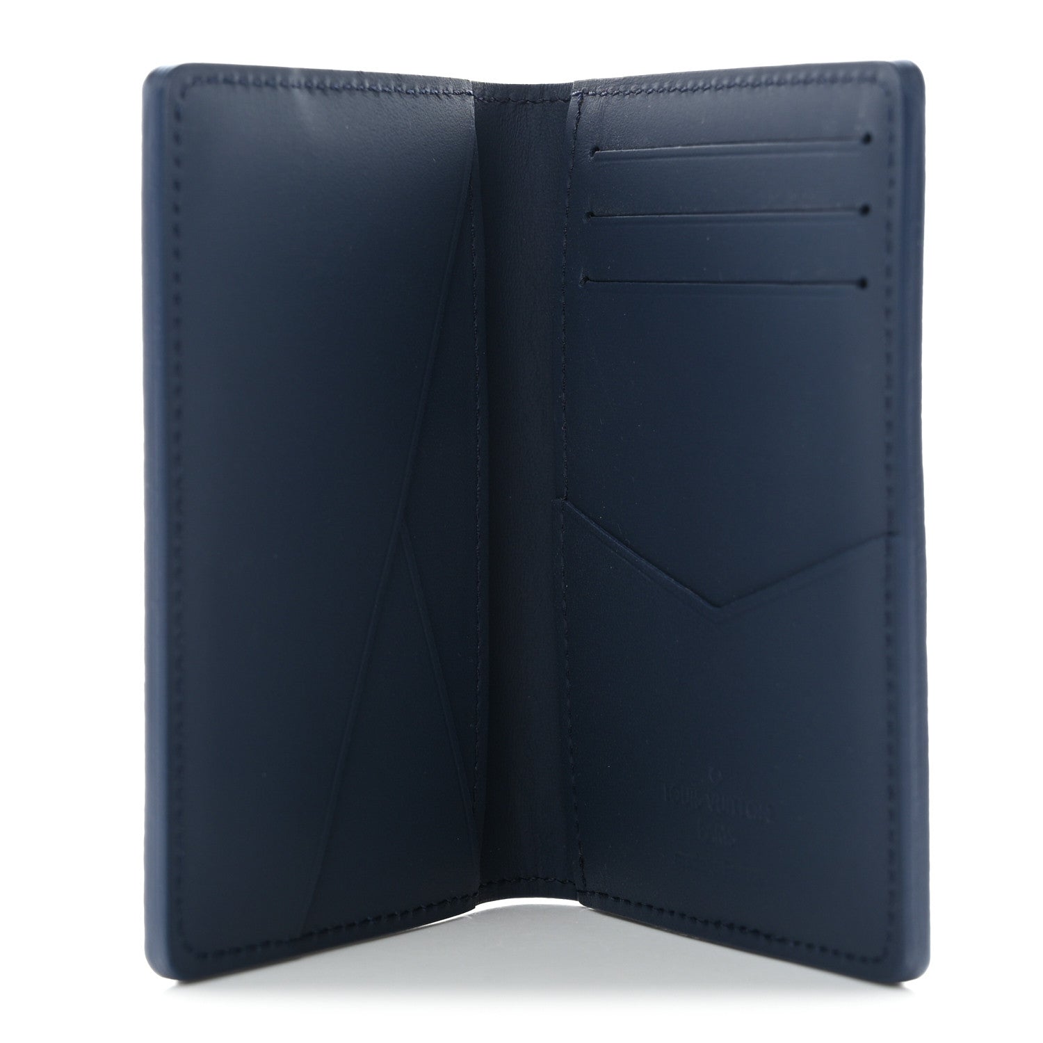 Louis Vuitton Grained Calfskin Aerogram Pocket Organizer Marine 5 of 6