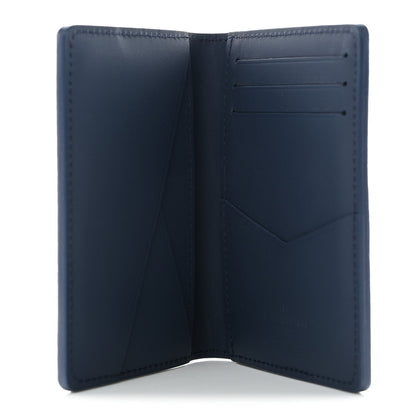 Louis Vuitton Grained Calfskin Aerogram Pocket Organizer Marine 5 of 6