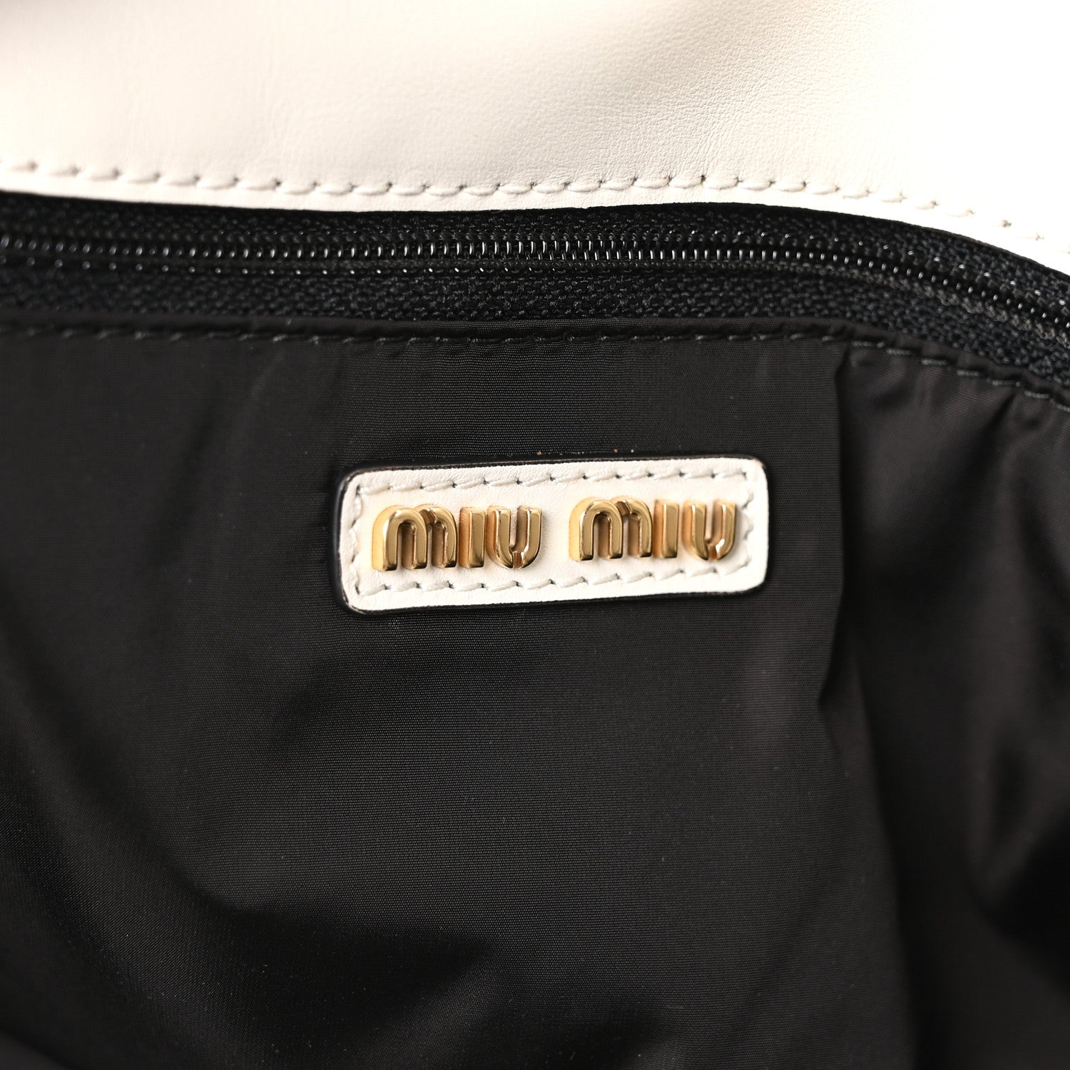 Miu Miu Soft Calf Hobo Bag White 6 of 10