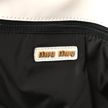 Miu Miu Soft Calf Hobo Bag White 6 of 10