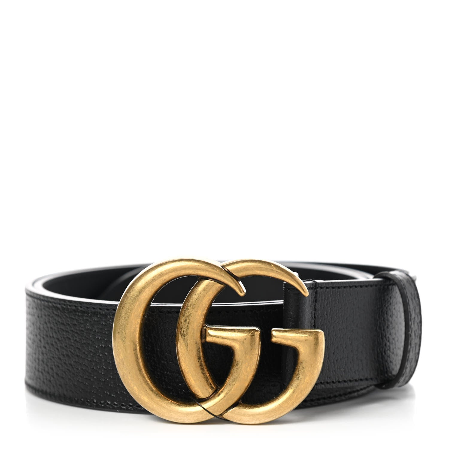 Gucci Textured Calfskin Double G 40mm Belt 100 40 Black 1 of 5