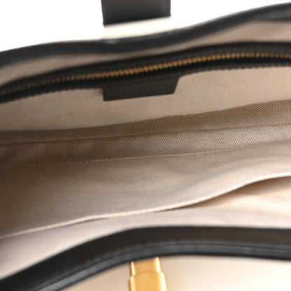 Gucci Boarded Dyana Lux Calfskin Bi-Color Small Jackie 1961 Hobo Mystic White Black 4 of 9