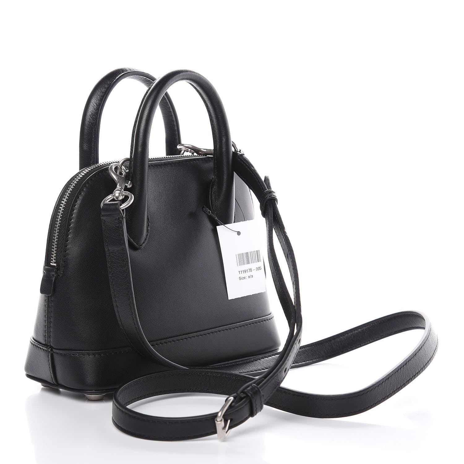 Balenciaga Calfskin I Love Techno XXS Ville Top Handle Bag Black Multicolor 3 of 11