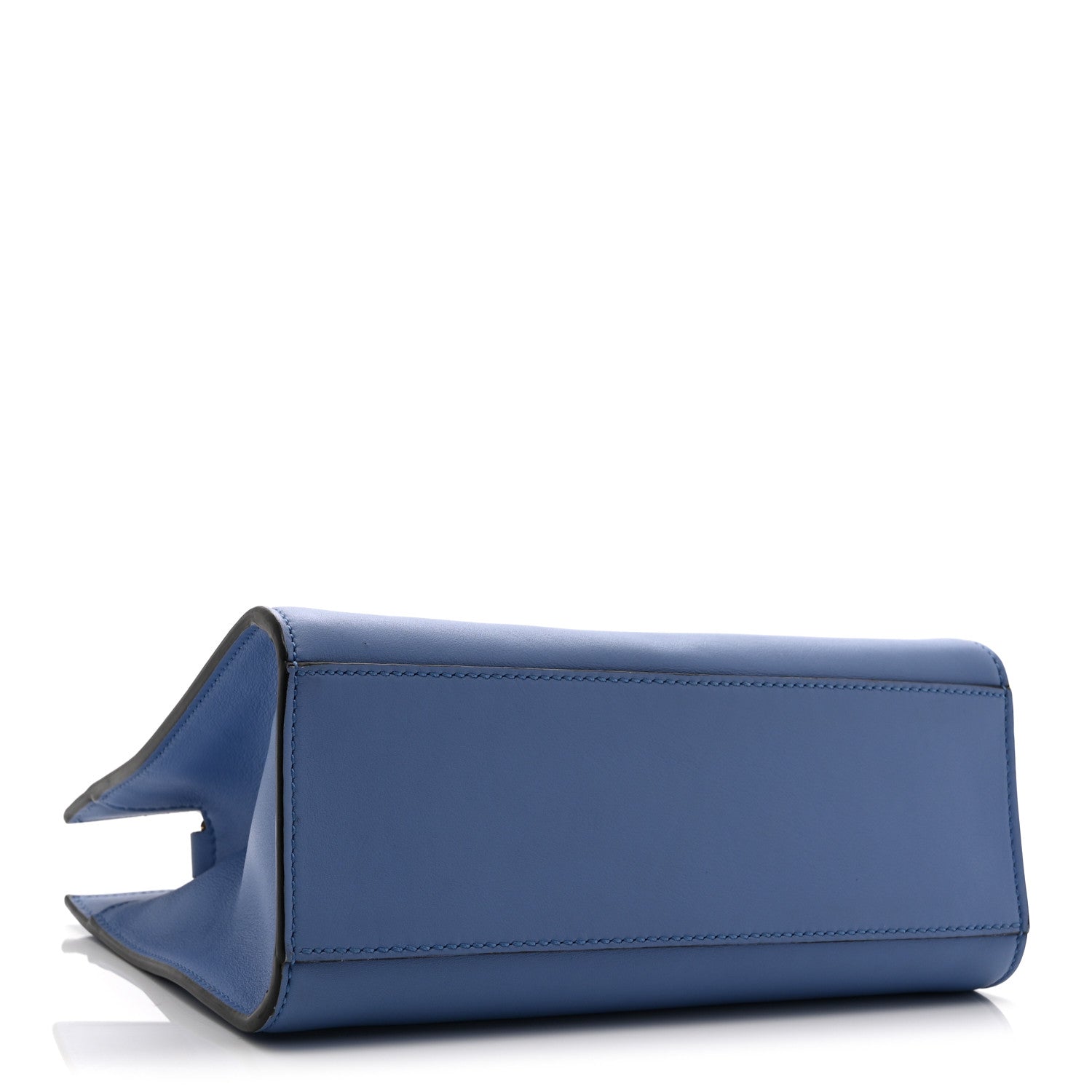 Gucci Calfskin Marmont Ribbon Top Handle Bag Blue 4 of 10