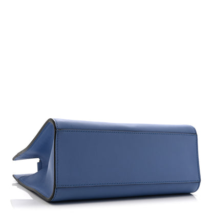 Gucci Calfskin Marmont Ribbon Top Handle Bag Blue 4 of 10