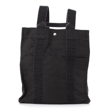 Hermes Canvas Herline Backpack Grey 1 of 8