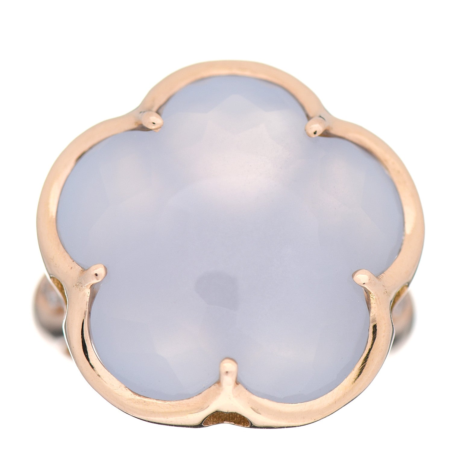 Pasquale Bruni 18K Rose Gold Diamond Chalcedony Bon Ton Ring 54 6.75 1 of 6
