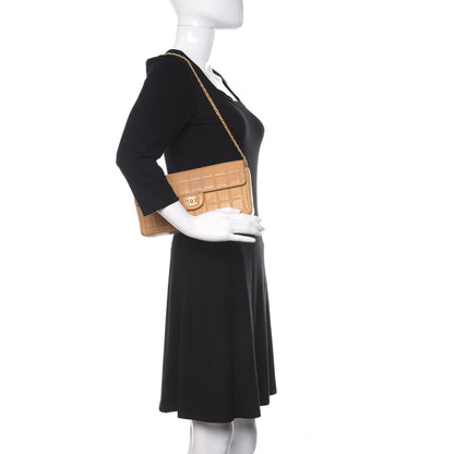 Chanel Lambskin East West Chocolate Bar Flap Beige 2 of 23