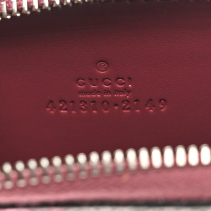 Gucci GG Supreme Monogram Blooms Zip Around Card Case Wallet Beige Multicolor Dry Rose 6 of 7