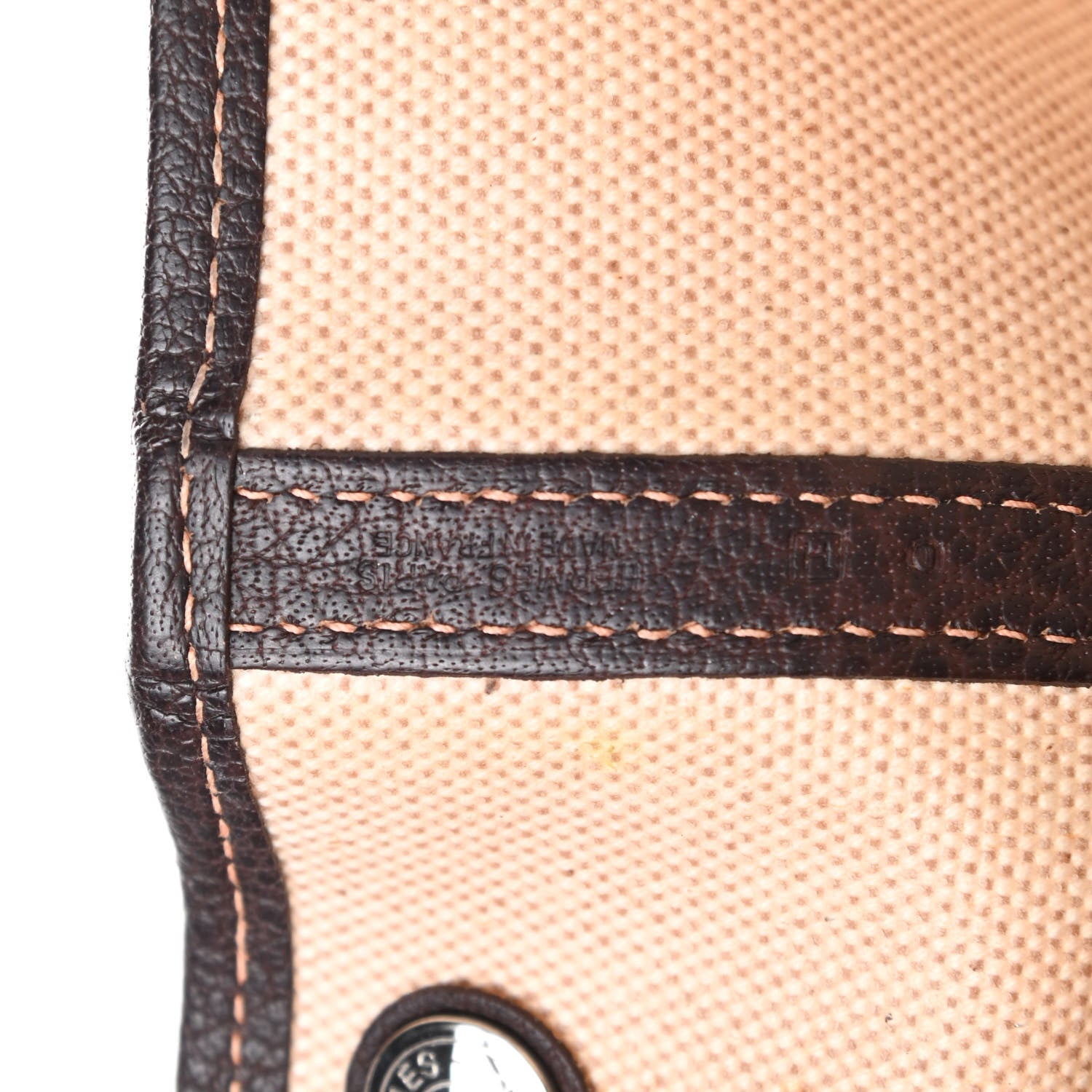 Hermes Toile Buffle Gala Garden Party Tote 36 MM Marron Fonce 6 of 13