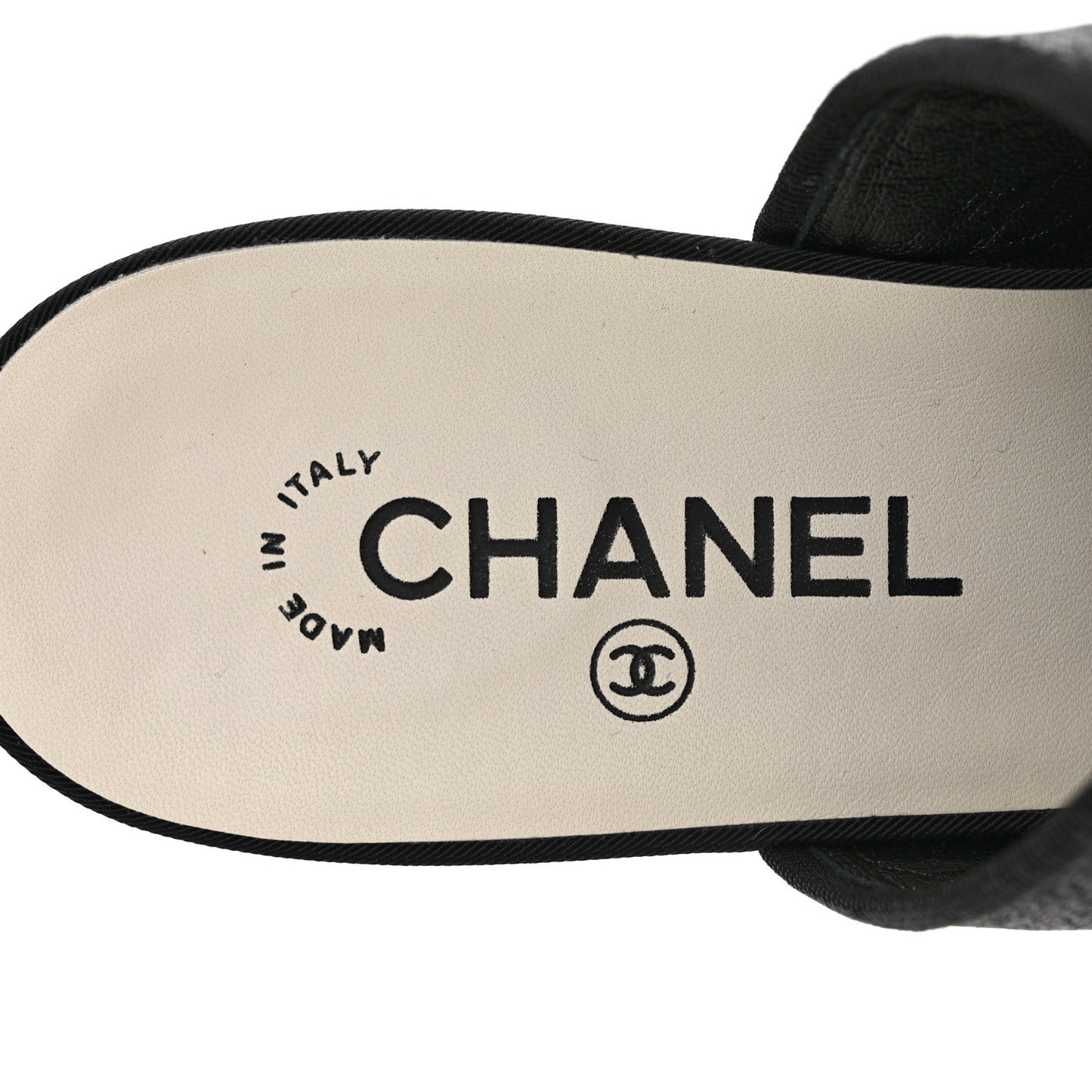 Fabric Glitter Cap Toe Logo Pumps 40 Black