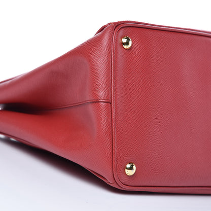 Prada Saffiano Lux Large Tote Fuoco 10 of 15