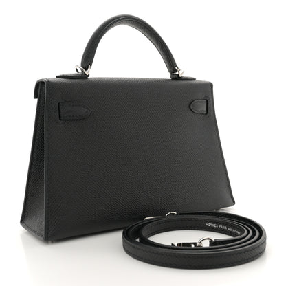 Hermes Epsom Mini Kelly Sellier 20 Black 3 of 11