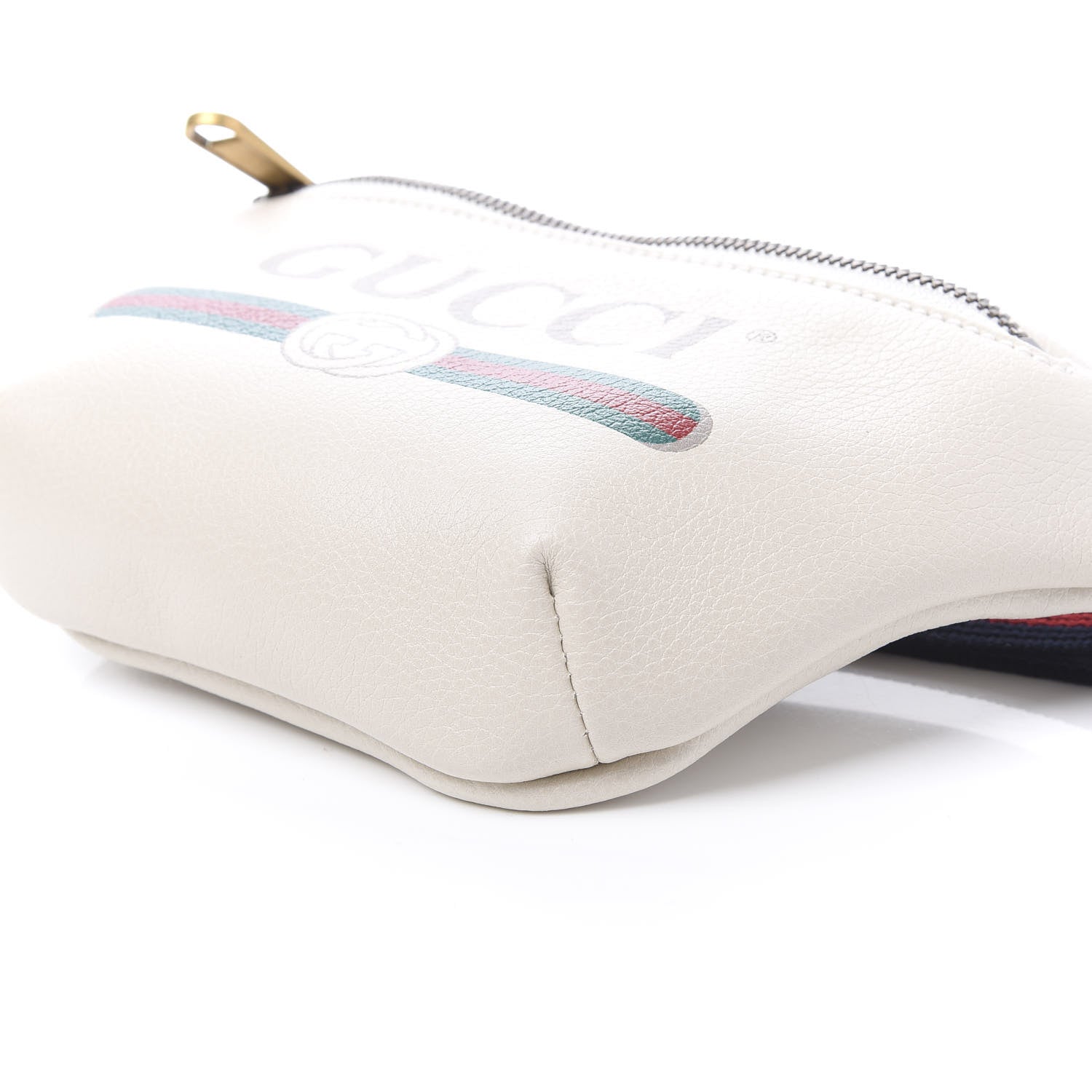 Gucci Grained Calfskin Small Logo Belt Bag White 9 of 9