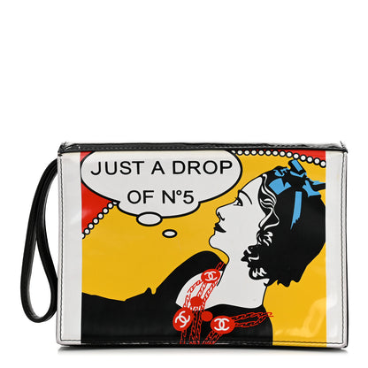 Chanel Patent Just a Drop of N°5 Comic Coco Clutch 1 of 12