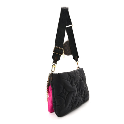 Louis Vuitton Econyl Monogram Pillow Maxi Multi Pochette Accessories Black Fuchsia 3 of 10