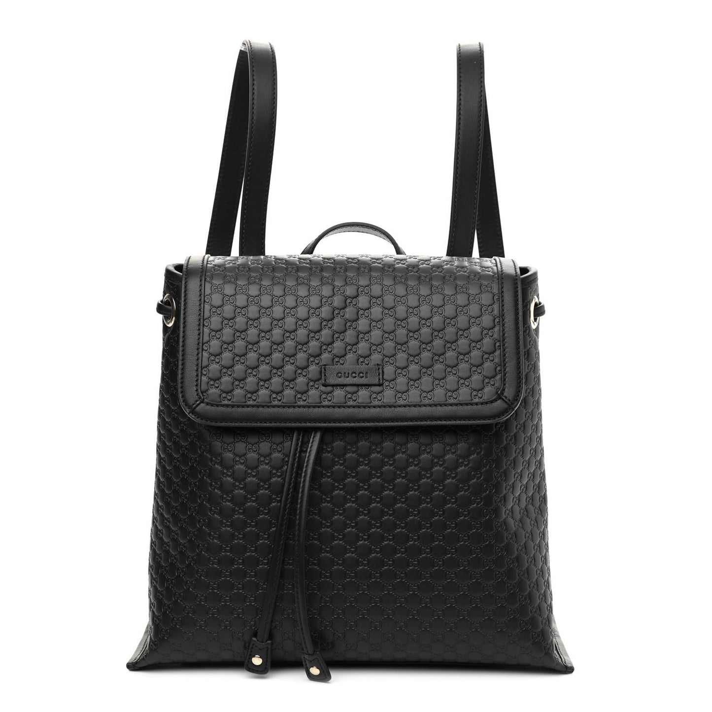 Microguccissima Drawstring Backpack Black