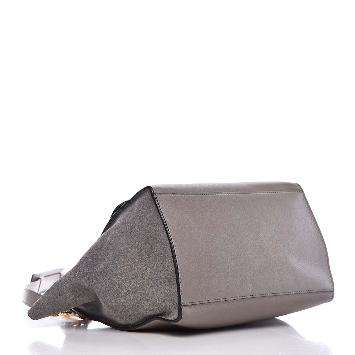 Celine Calfskin Suede Medium Trapeze 4 of 13