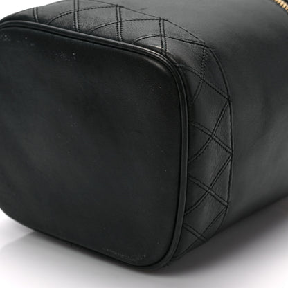 Chanel Lambskin Vanity Cosmetic Case Black 9 of 9