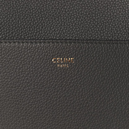 Celine Soft Grained Calfskin Sangle Bucket Bag Grey 6 of 9