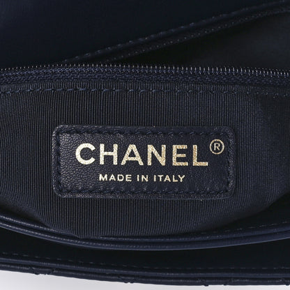 Chanel Lambskin Quilted Large CC Unchained Crossbody Navy 5 of 11