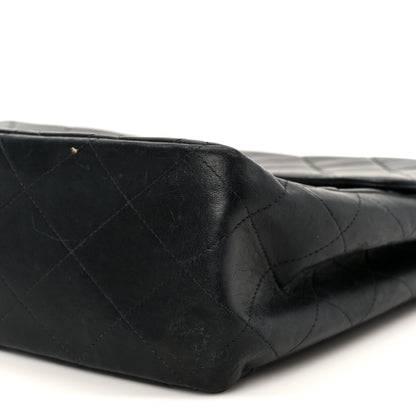 Chanel Lambskin Quilted XL Jumbo Single Flap Black 12 of 12