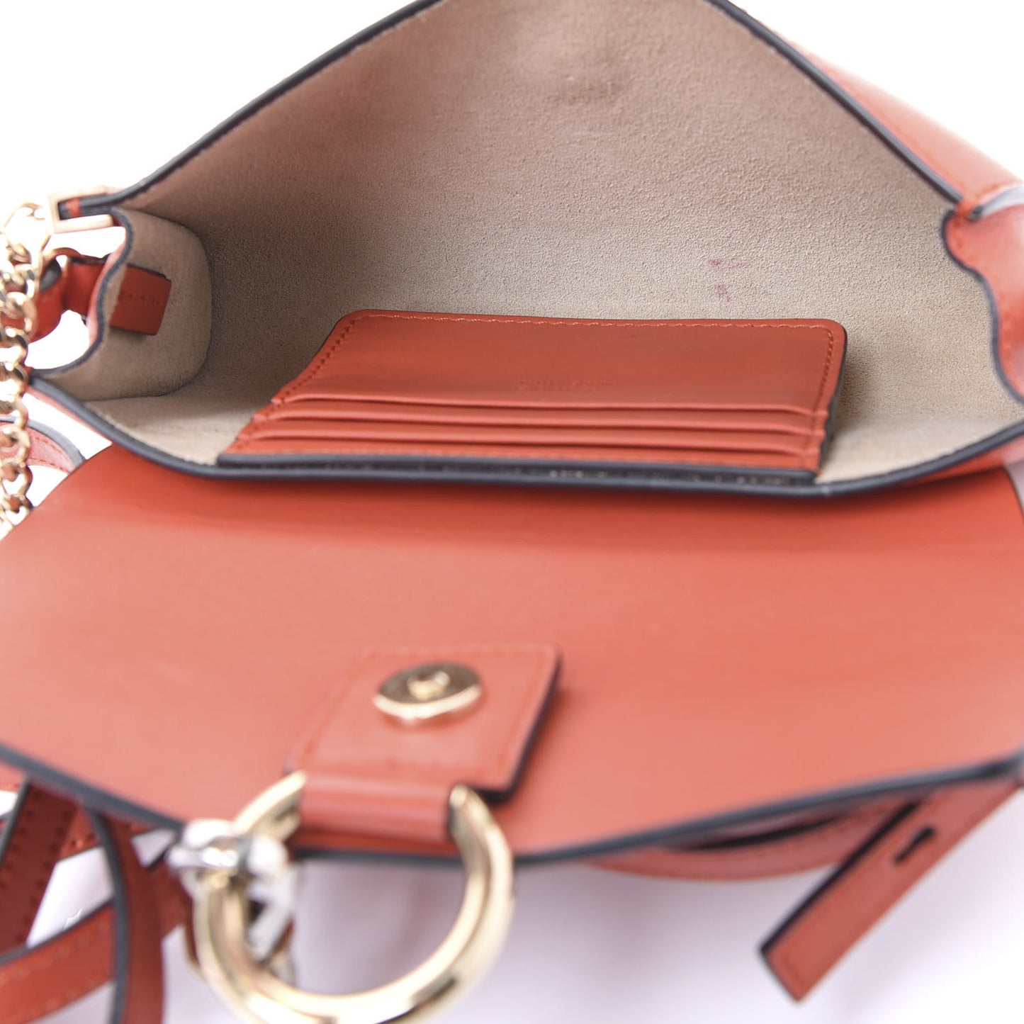 Suede Calfskin Mini Faye Shoulder Bag Plaid Red