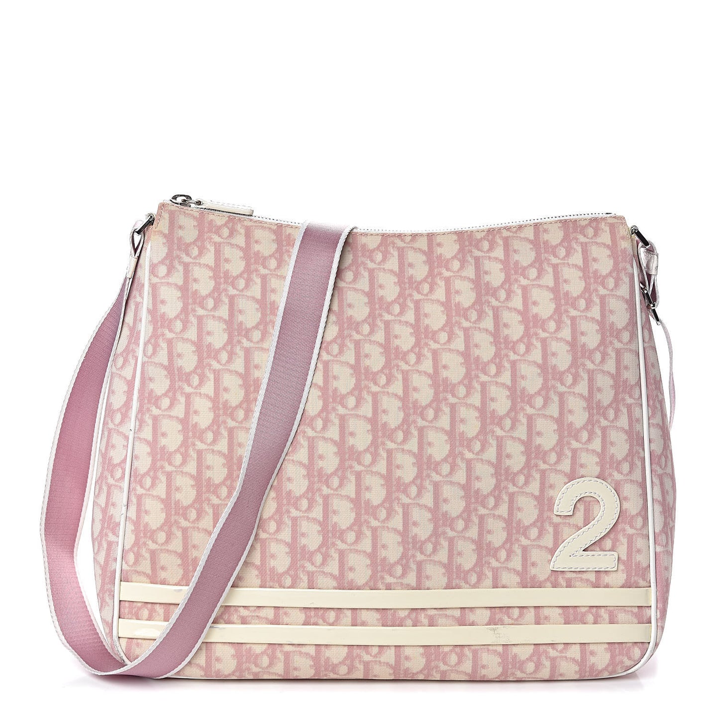 Monogram Girly Messenger Pink