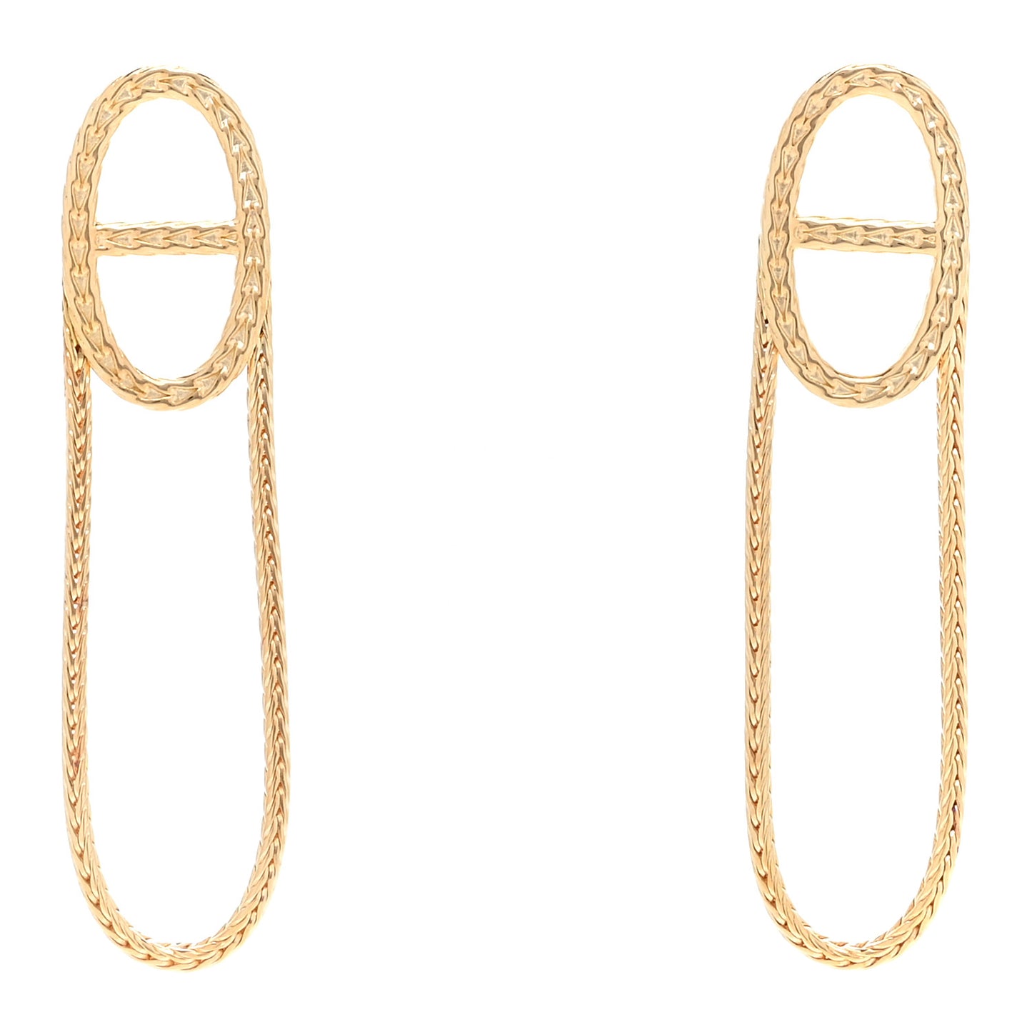 18K Yellow Gold PM Chain d'Ancre Danae Earrings