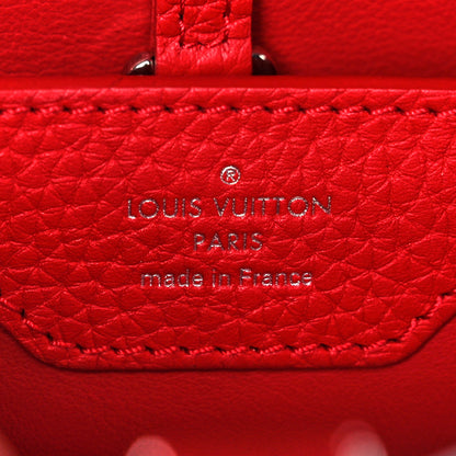 Louis Vuitton Taurillon Capucines PM Rubis 6 of 8