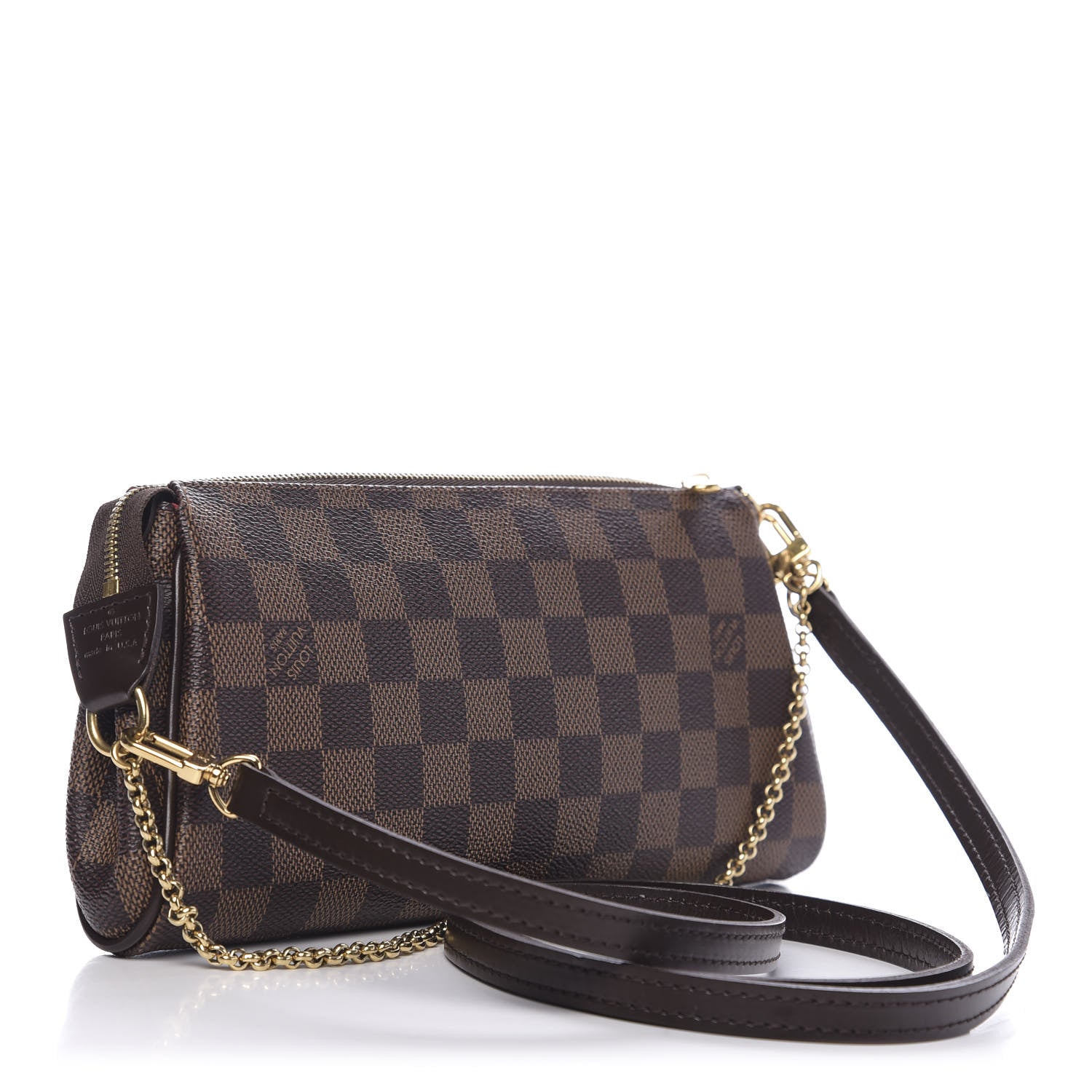 Louis Vuitton Damier Ebene Eva Clutch 3 of 10