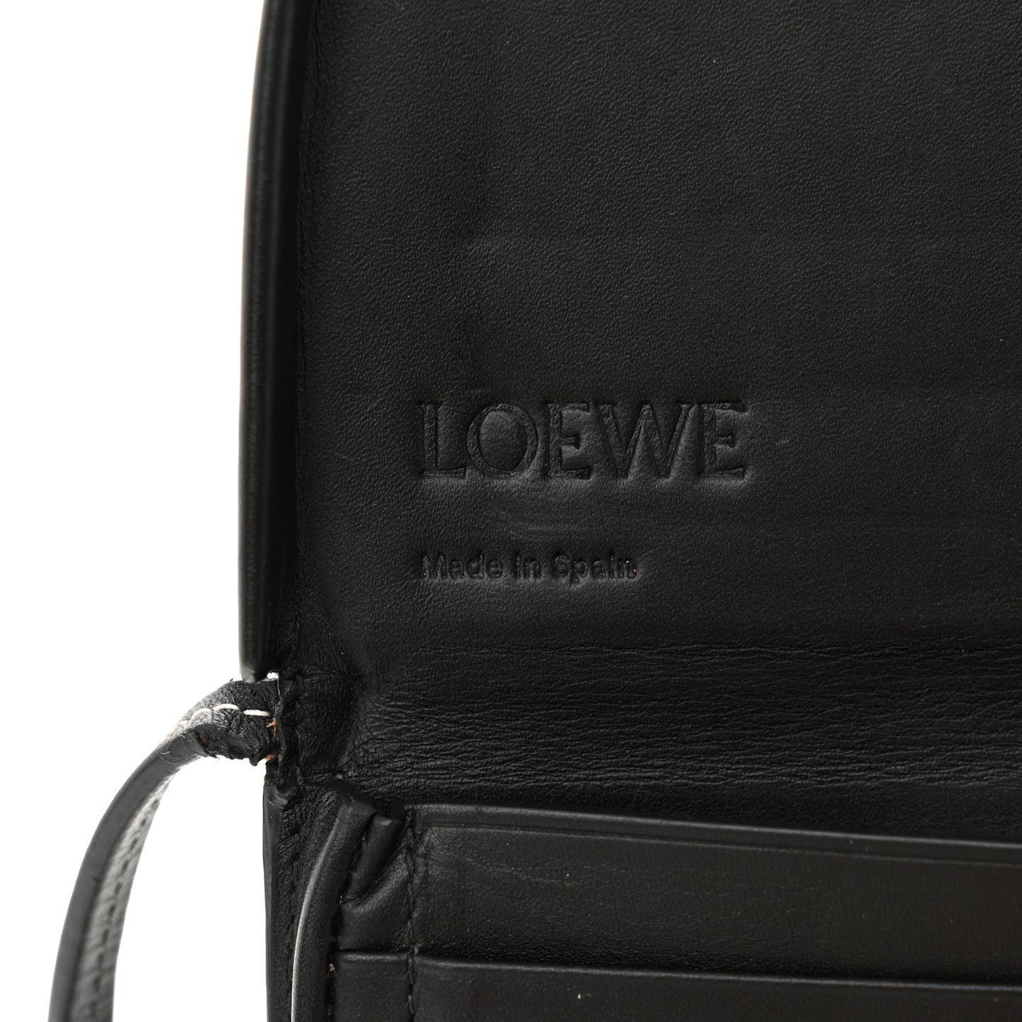 Soft Calfskin Mini Heel Pouch Black