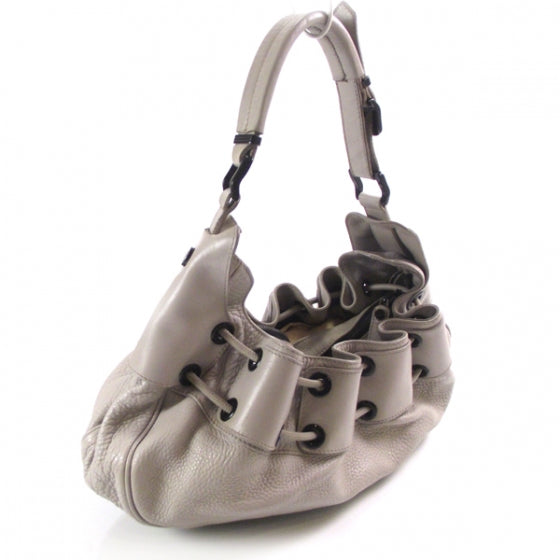Prorsum Leather Warrior Hobo Ivory