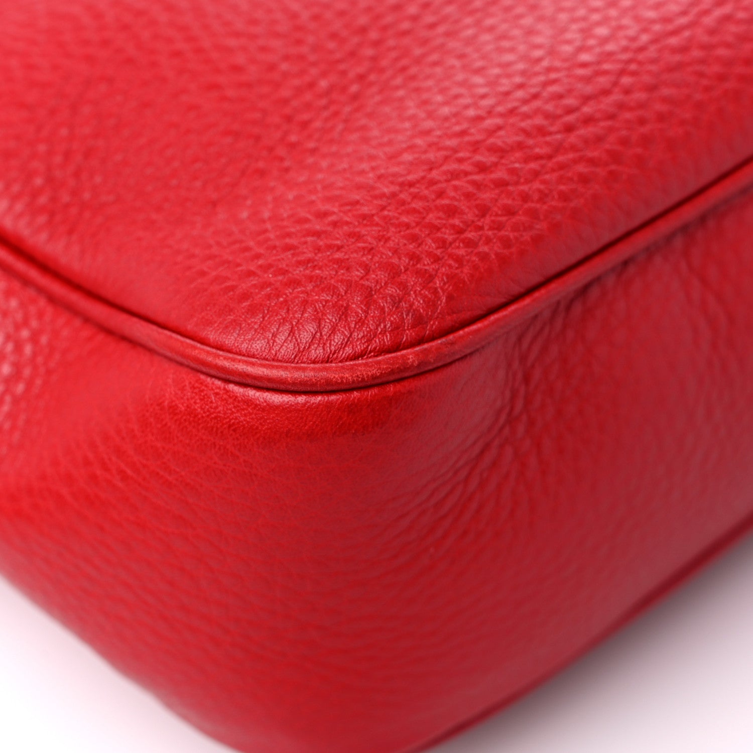 Gucci Pebbled Calfskin Small Soho Disco Bag Tabasco Red 8 of 12