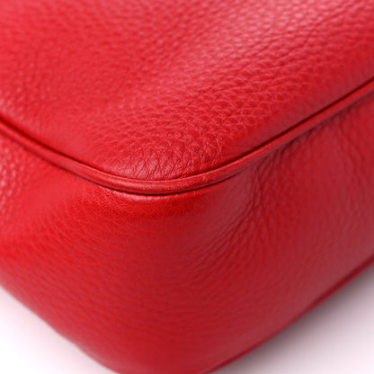 Gucci Pebbled Calfskin Small Soho Disco Bag Tabasco Red 8 of 12