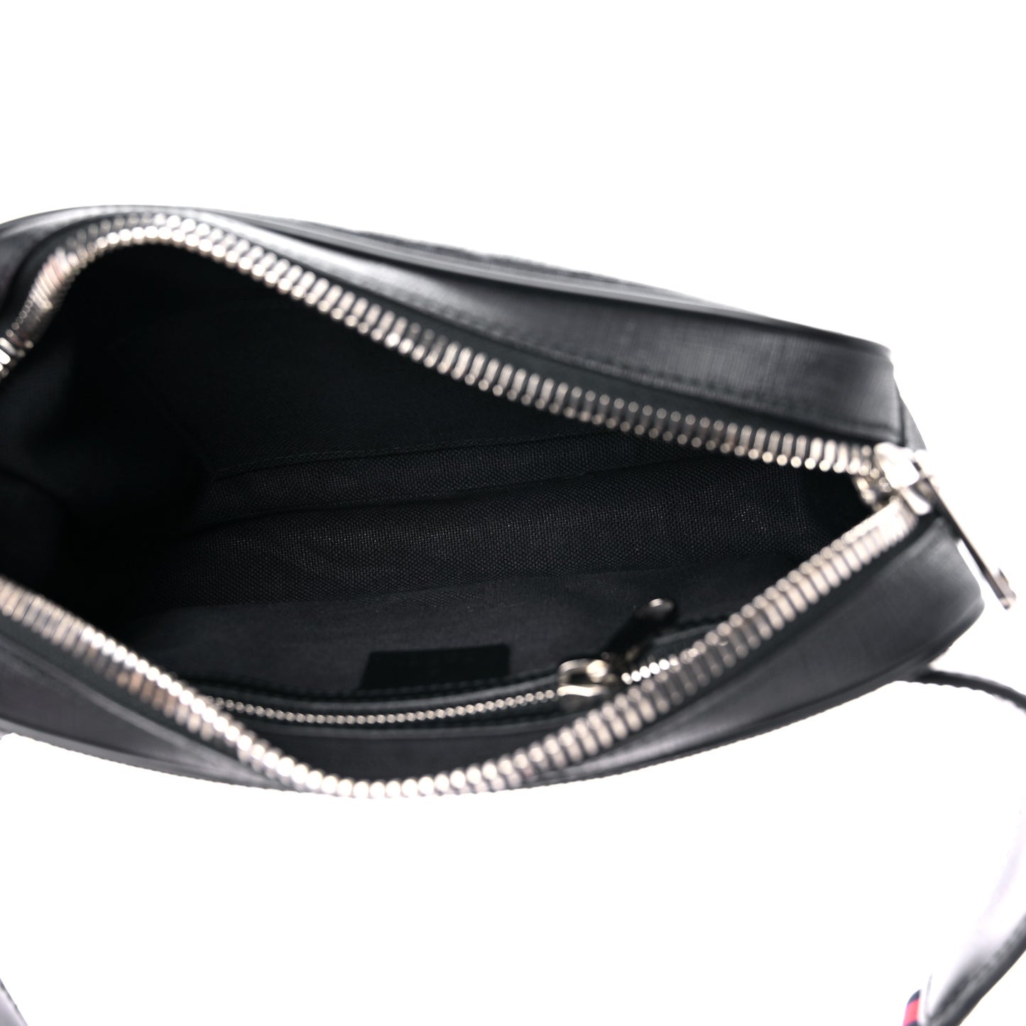 Soft GG Supreme Monogram Web Belt Bag Black Grey