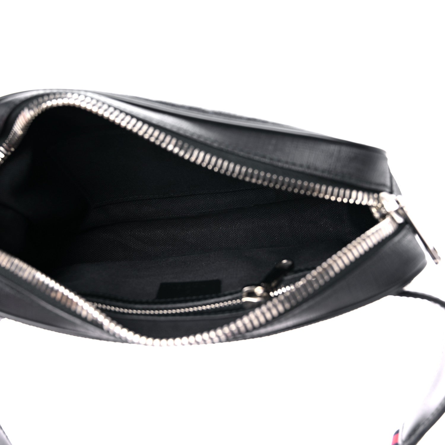 Gucci Soft GG Supreme Monogram Web Belt Bag Black Grey 4 of 13