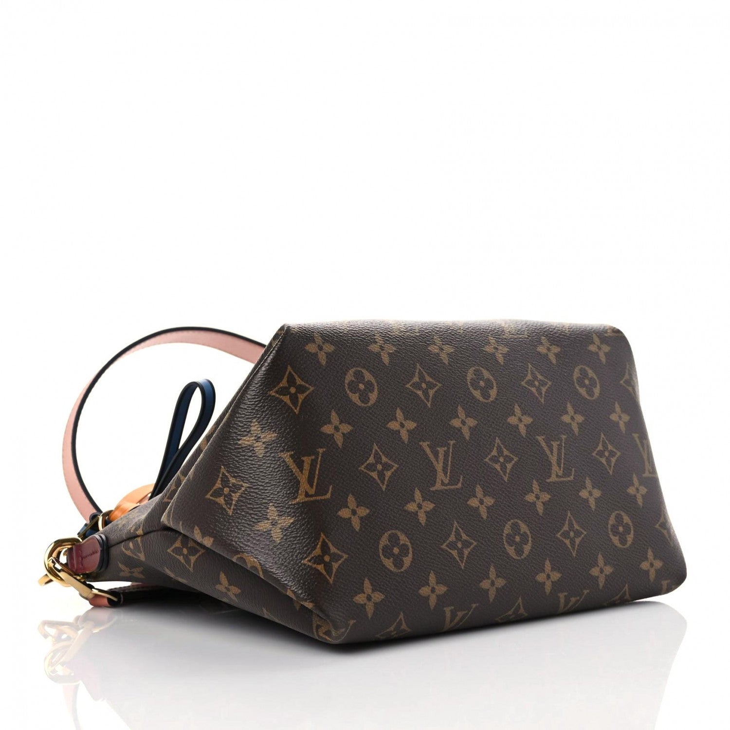 Louis Vuitton Monogram Beaubourg Hobo Mini Bordeaux Red Peach Safran Blue Jean Blue 4 of 8