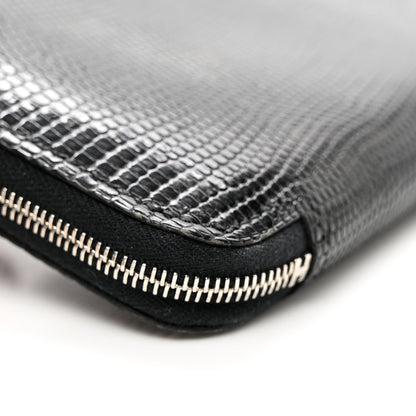 Hermes Lizard Azap Wallet Black 7 of 7