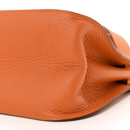 Hermes Taurillon Clemence Jypsiere 28 Orange 10 of 12