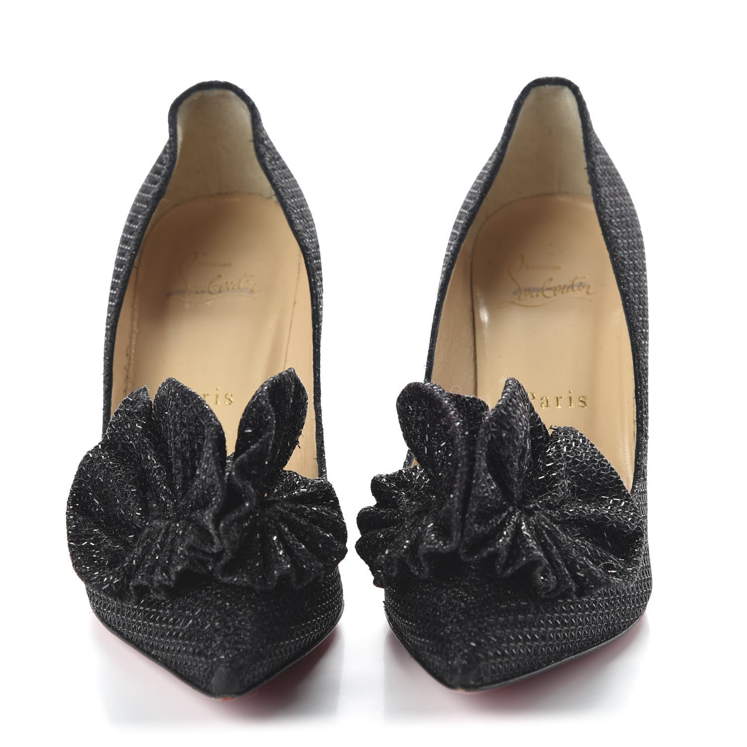 Christian Louboutin Glitter Diams Anemosea 85 Pumps 36.5 Black 2 of 10