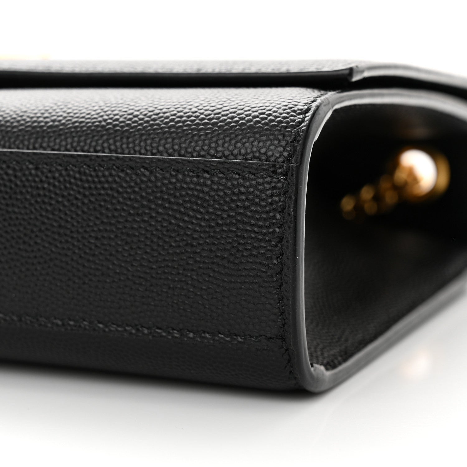 Saint Laurent Grain De Poudre Medium Classic Monogram Kate Satchel Black 10 of 10